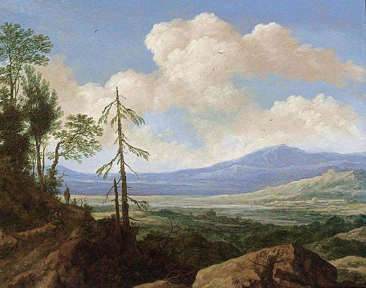 Pieter de Molijn Panoramic Hilly Landscape China oil painting art